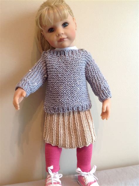 Dolls Fashion Clothes Knitting Pattern To Fit 18 Doll Etsy Canada