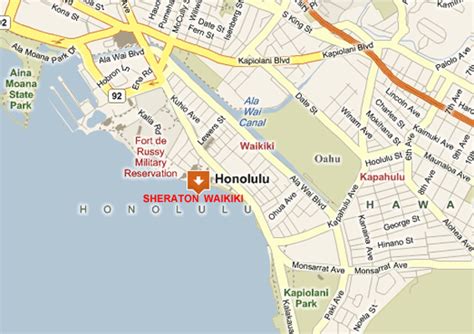 Street Map Of Waikiki