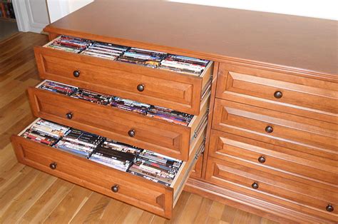 Media Storage Cabinets With Drawers Great For Organizing Dvds Blu