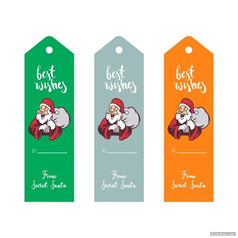 free printable secret santa tags
