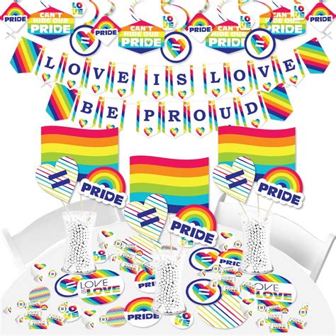 Love Is Love Gay Pride Lgbtq Rainbow Party Supplies Banner