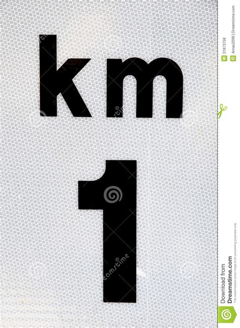 Kilometer Signal Stock Photo Image Of Control Black 31873758