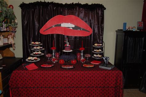 rocky horror picture show birthday party decor cake and sweets halloween birthday cakes 30th