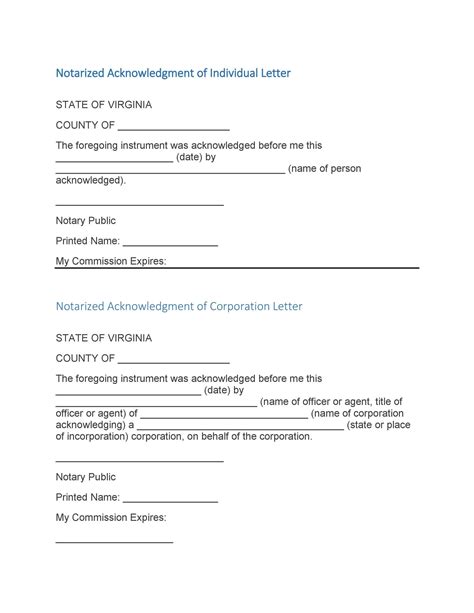 30 Professional Notarized Letter Templates Templatelab