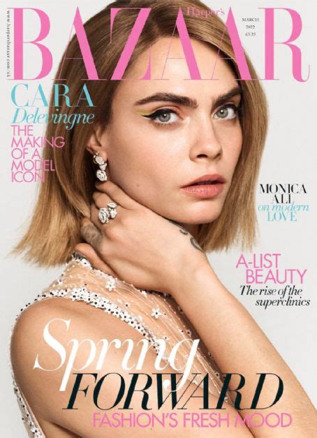 Cara Delevingne Harpers Bazaar Magazine March 2022 Cover Photo