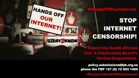 5 surprising facts bout how films are censored in msia. Petition · Film and Publications Board: Stop the Internet ...
