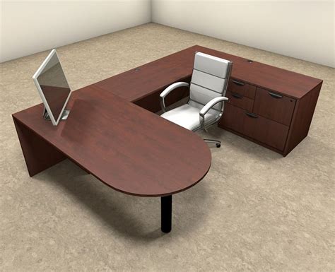 4pc U Shaped Modern Executive Office Desk Ot Sul U10 H2o Furniture