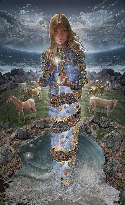 AINE GODDESS OF FERTILITY BY JIVA Irish Goddess Celtic Artwork