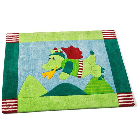 Vermutlich jeder kennt das märchen „sterntaler. Jungen Kinderzimmerteppich Baumwolle Diego Drache ...