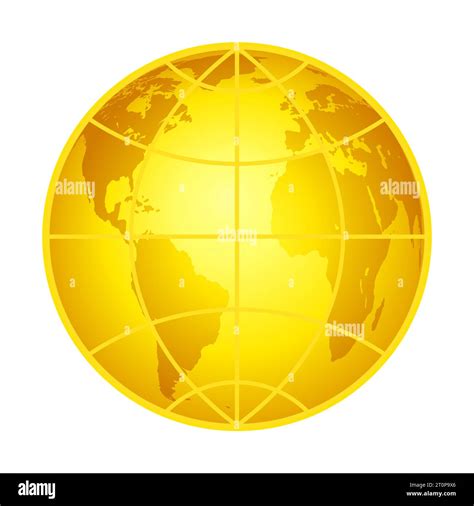 Abstract Illustration Of A Gold Globe Elements Of This Image Furnished By Nasa Source Of Map