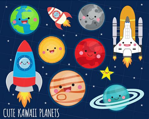 Planets In The Solar System Clipart