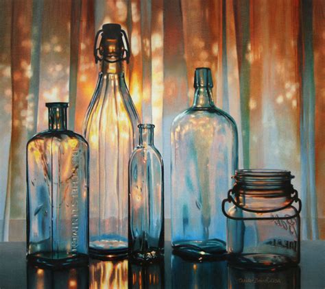 Sunset In A Bottle Original Art By Cecile Baird