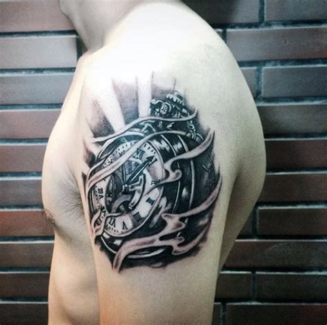 80 Clock Tattoo Designs For Men Timeless Ink Ideas