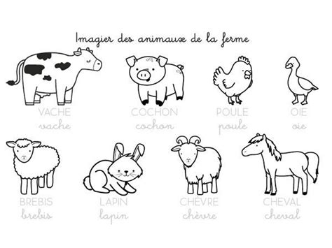 Coloriages : les animaux de la ferme | Animaux de la ferme, Coloriage