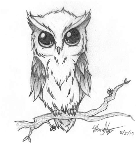 Shadahazen Owl Tattoo Design For A Friend Owl Drawing Simple Simple