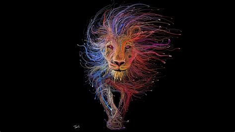 2048x1152 Lion Wires Art 2048x1152 Resolution Hd 4k Wallpapers Images