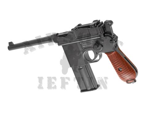 Pistoale Airsoft Mauser C96 Co2 Blow Back Full Auto Kwc 17 J