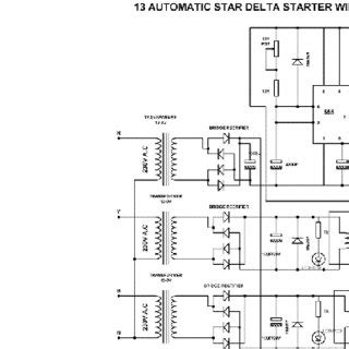 reverse star delta control circuit wiring diagram harness