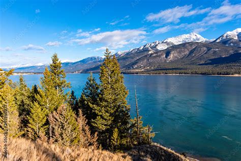 Columbia Lake Which Is The Headwaters Of The Columbia River In The East Kootenays Near Invermere