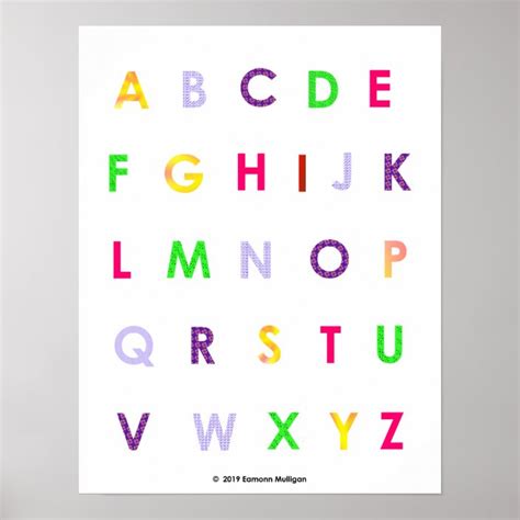Alphabet Capital Letters Poster