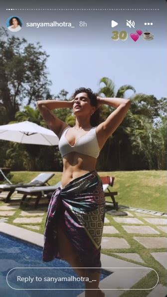 Sanya Malhotra Sizzles On Th Birthday Shows Off Her Curves In Sexy