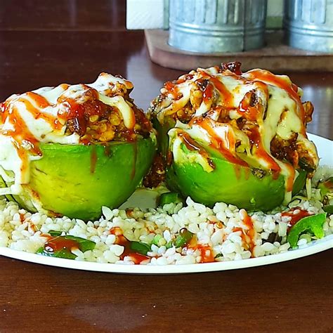 Air Fried Stuffed Avocado Recipe In Comments Airfryer