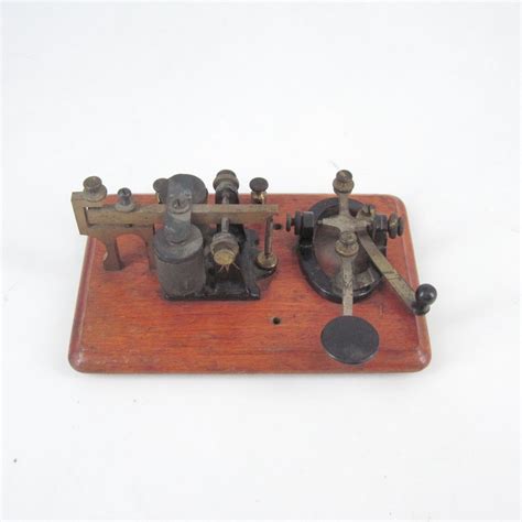 Antique Telegraph Key And Sounder Telegraphy Station On Etsy