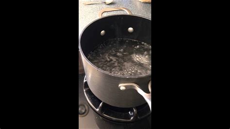 Ice Cube Put Into Boiling Water Youtube