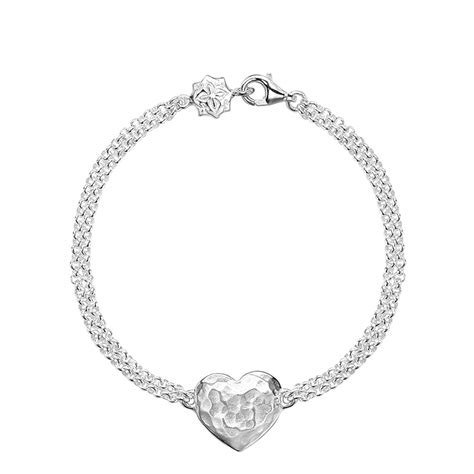 Sterling Silver Heart Bracelet BrandAlley