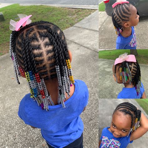 This braided bun hairstyle for kids looks complicated, but i promise you it's very easy to pull off. Braids twist beads African American hairstyles kids ...