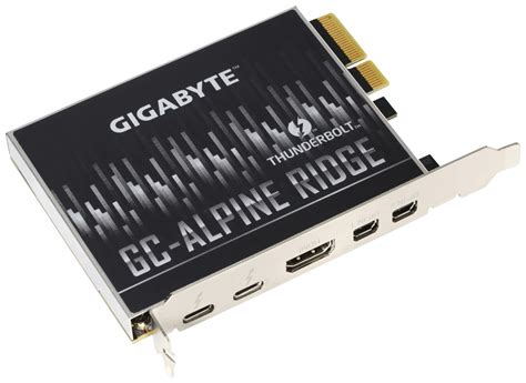 Configure Pc W Gigabyte Dual Thunderbolt 3 Add In Card Alpine Ridge