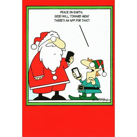Nobleworks Appy Holidays Funny Humorous Christmas Card