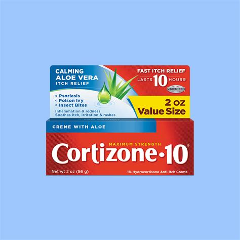 Maximum Strength 1 Hydrocortisone Anti Itch Creme With Soothing Aloe Cortizone 10®