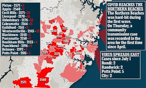 Covid 19 Hotspot Map Shows How Sydneys Outbreak Is Spreading As