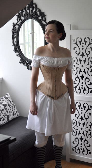 Before The Automobile Gusseted 1870s Corset I Really Love The Dip Down In The Center Bust