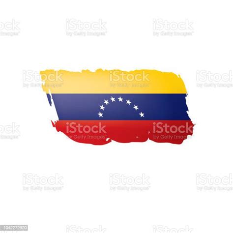 Ilustración De Bandera De Venezuela Vector Ilustración Sobre Un Fondo