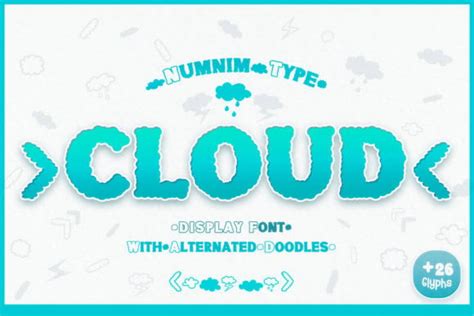 25 Best Cloud Fonts With Puffy Playful Style Vandelay Design
