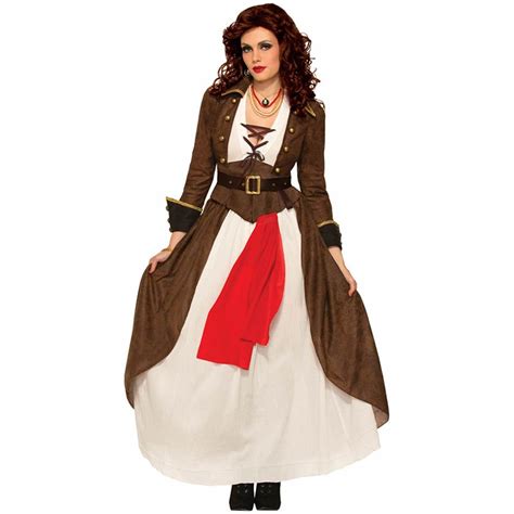 Sexy Steampunk Gothic Womens Pirate Costume Ladies Forum Complete