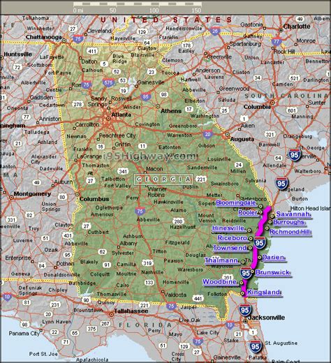 I 95 North Carolina Map Maps Catalog Online