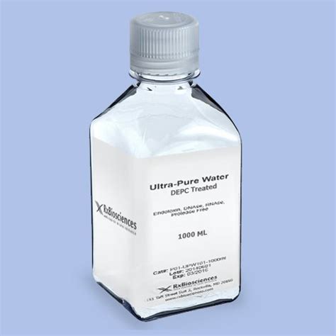 Ultra Pure Water Depc Treated 1000ml Dnase Rnase And Protease Free