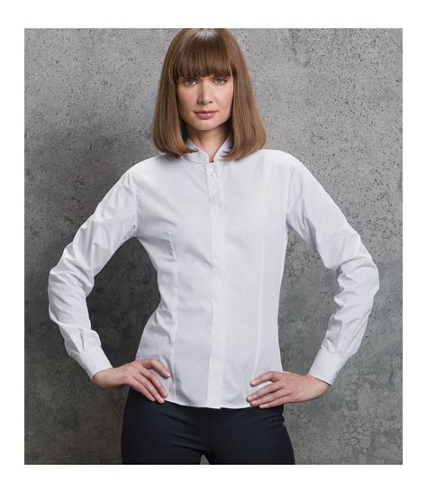 kustom kit ladies long sleeve mandarin collar shirt k261 pcl corporatewear ltd