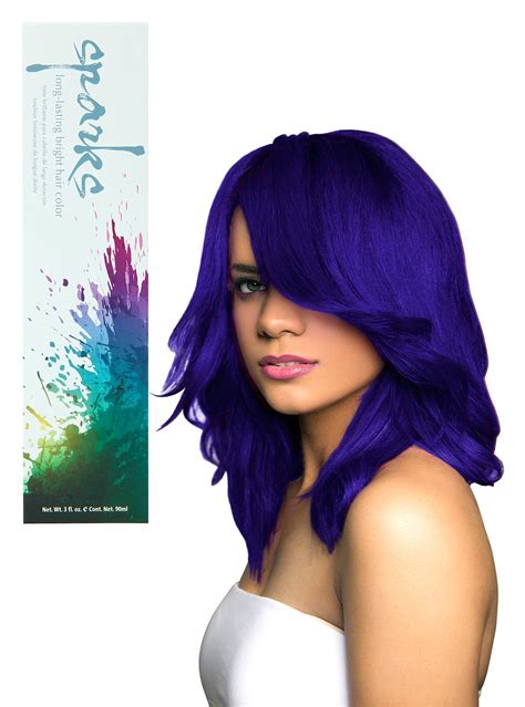 Sparks Electric Blue Hair Dye Hot Topic Dyed Hair Raspberry Hair