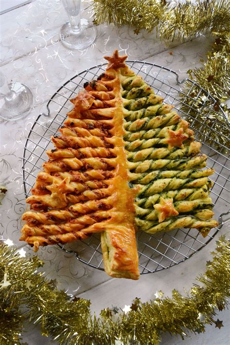Une déclinaison festive de la tarte soleil sous forme de sapin