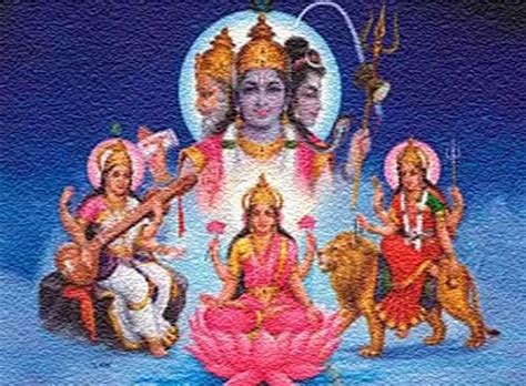 Hindu Trinity Symbolism Brahma Vishnu Shiva Or
