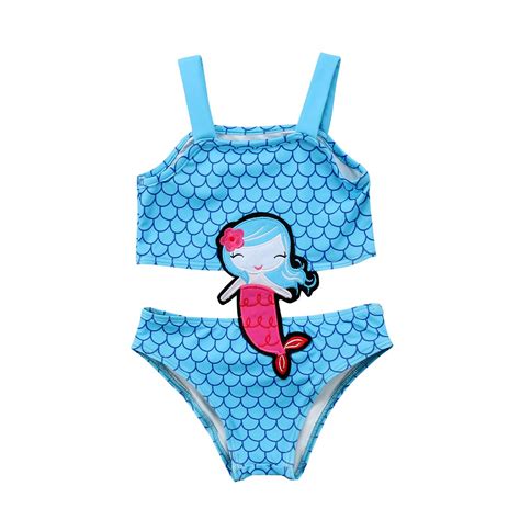 Cute Pretty Kids Baby Girls One Piece Swimwear New 2018 Summer Swimsuit