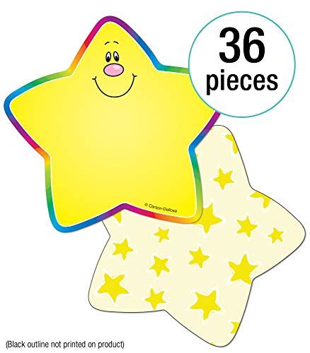 Carson Dellosa Stars Mini Colorful Cut Outs Classroom Décor 36 Pieces Buy Online In United