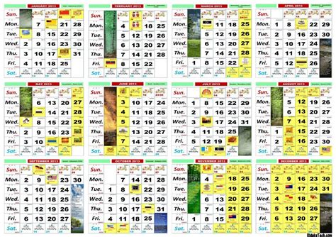 Kalender cuti umum dan cuti sekolah malaysia 2015. Kalender 2013 malaysia (1) | 2019 2018 Calendar Printable ...