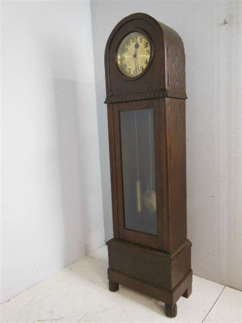 German Round Top Grandfather Clock Ca 1910