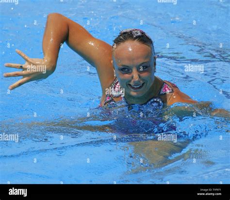 Canadian Synchronized Swimmer Marie Pier Boudreau Gagnon Performs Her Solo Technical Routine At