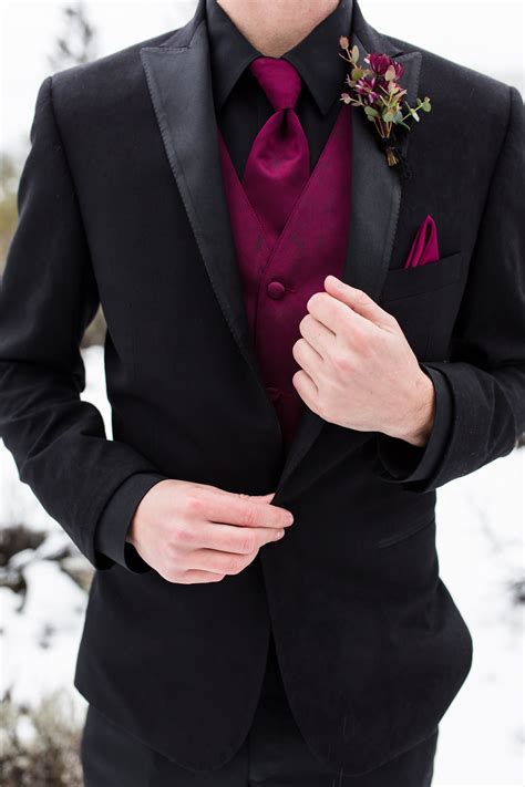 moody winter styled shoot — jane alexandra events black tux wedding wedding groomsmen attire